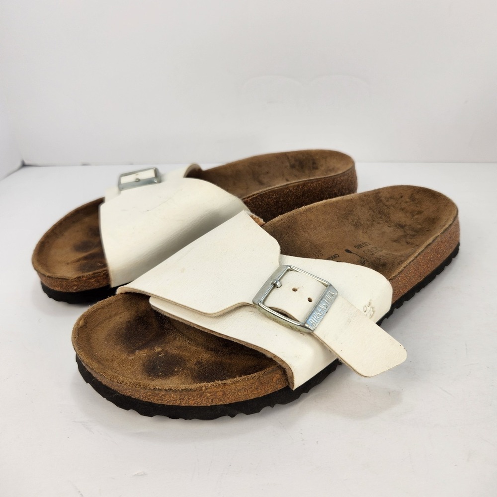 Birki's by Birkenstock Catalina Luxe White Women's Casual Sandals Size L8, M6